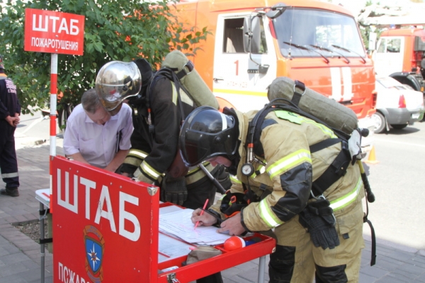 В Улан-Удэ прошло пожарно-тактическое учение 