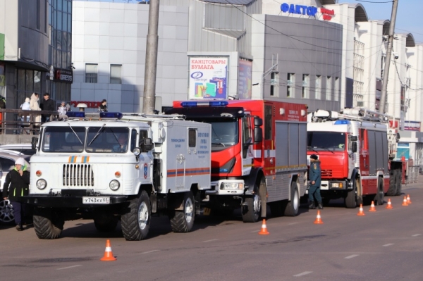 Пожарные «ликвидировали» крупное возгорание в центре Улан-Удэ 