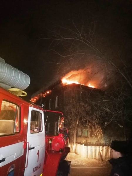 В Улан-Удэ ликвидировали пожар в жилом доме 