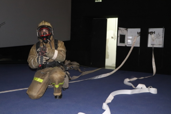 В кинотеатре Улан-Удэ прошло пожарно-тактическое учение 