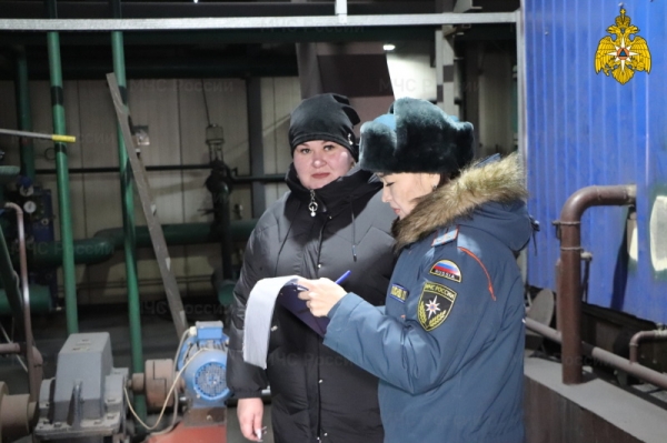 Противопожарное состояние котельной проверили в Заиграевском районе 