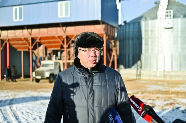 Первый в Бурятии зерносушильный комплекс запустили в Тарбагатайском районе