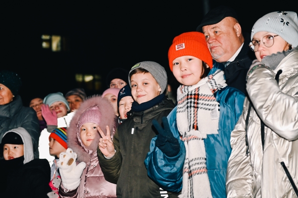 В Улан-Удэ ко Дню народного единства запустили подсветку на телебашне с символами России и Бурятии 