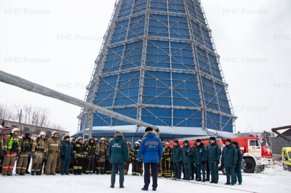 На территории Улан-Удэнской ТЭЦ-1 прошло пожарно-тактическое учение 