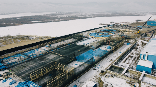В Улан-Удэ продолжается масштабная реконструкция правобережных очистных сооружений 