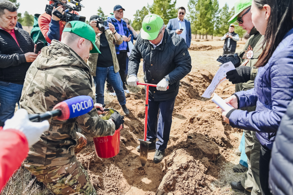 Лес в честь 100-летия Бурятии посадили в Монголии
