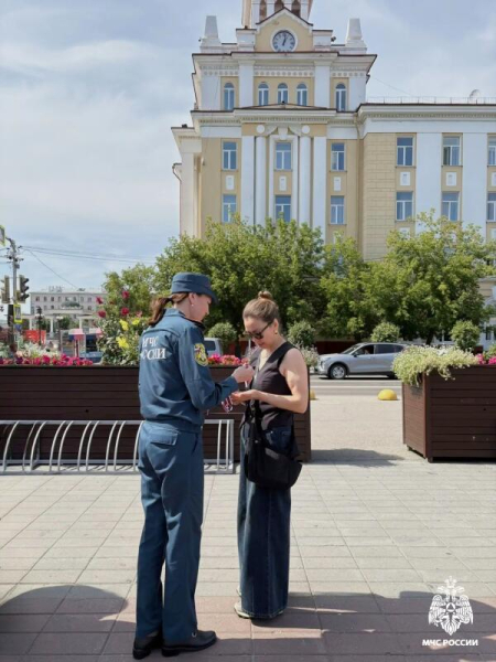 Сотрудники МЧС России приняли участие во Всероссийской акции "Цвета Родины" 