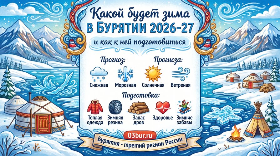 зима в Бурятии