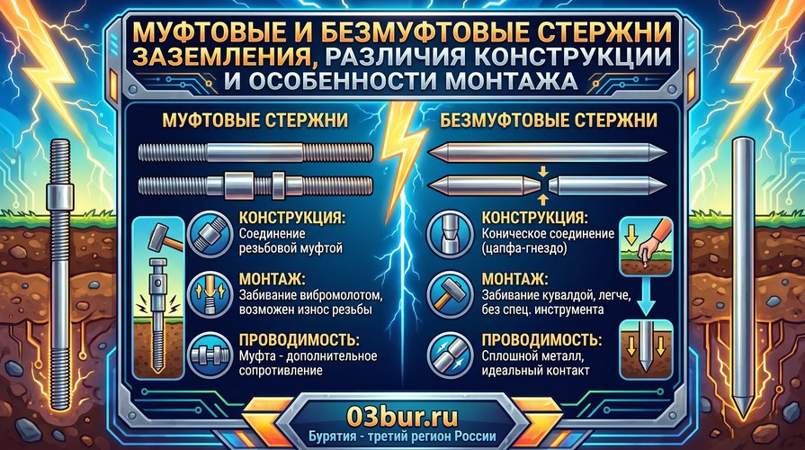 стержни заземления
