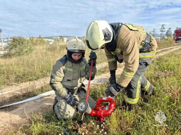Дизельное топливо тушили в Бурятии 
